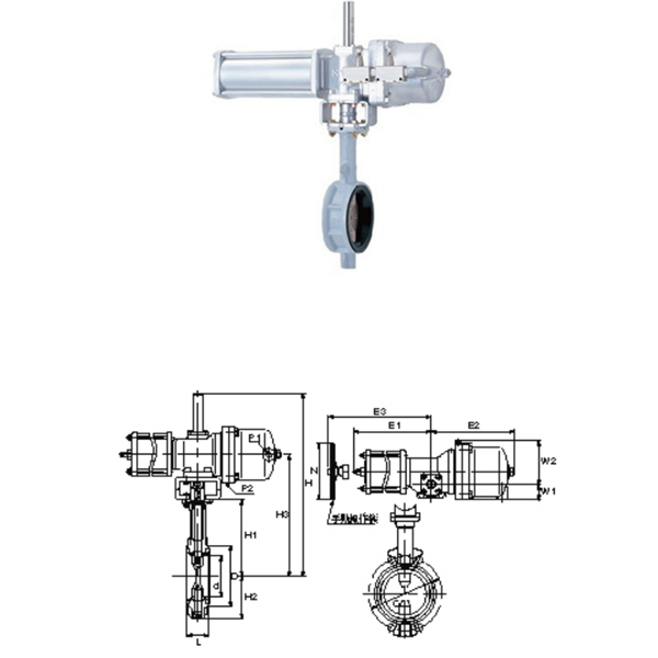 KITZ開滋閥門FCD/SCS蝶閥立式齒輪VG-10DJU-200A