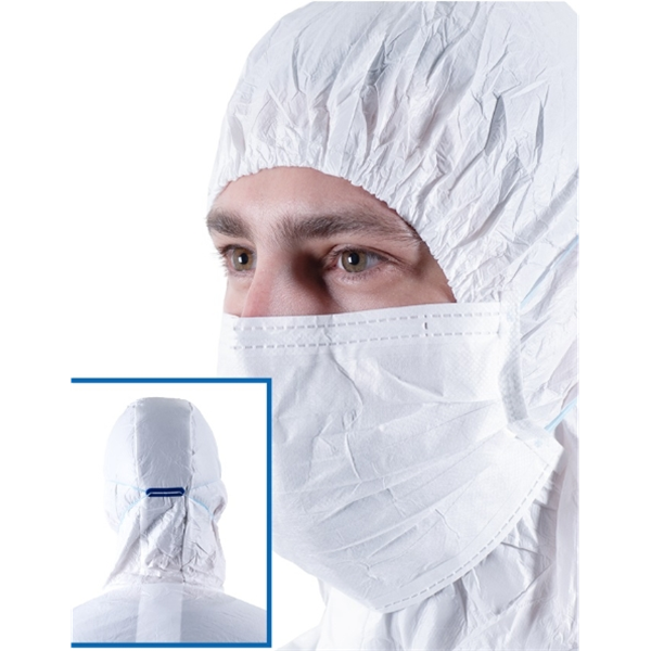 美國ANSELL安思爾BDFC-4XLBioClean? 1500頭罩式連體防護服（157型）WH15-S-BC-157-02-NS1