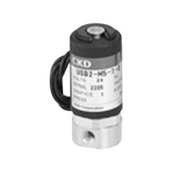 CKD喜開理多種流體小型直動式2通電磁閥USB2-M5-2-0-DC12V