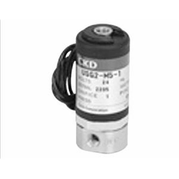 CKD喜開理多種流體小型直動式2通電磁閥USG2-M5-2-0-AC100V